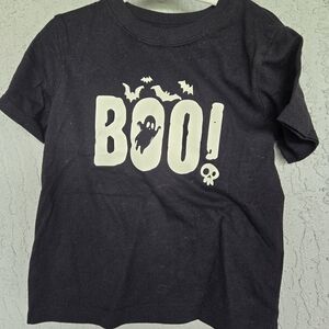 Carter's Black 'Boo!' Short Sleeve Tee